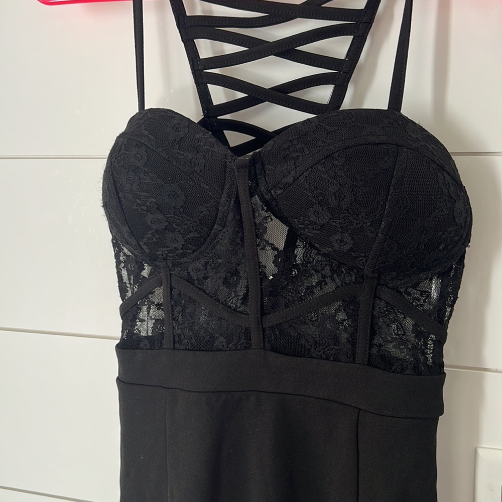 Black Fashion Nova Focused on You Dress